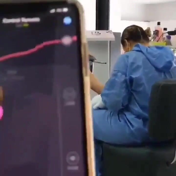 Squirting at the nail salon