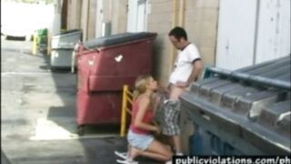 Caught Public Sex: Quick bj outback #4