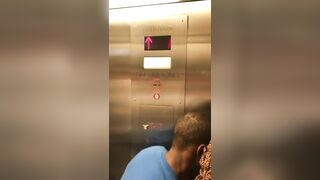 stepcousin fucking a stranger in an elevator