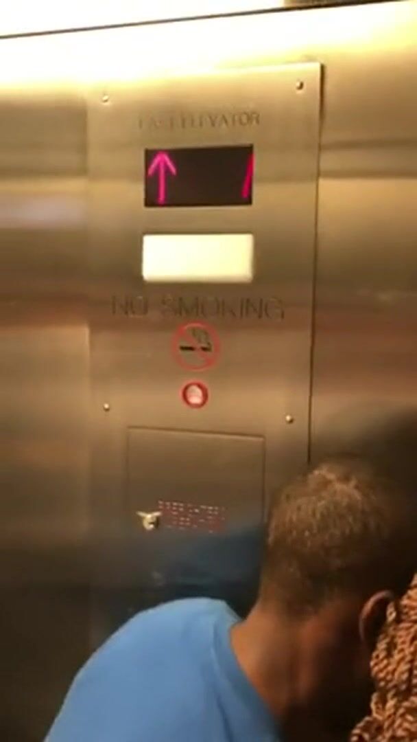 stepcousin fucking a stranger in an elevator