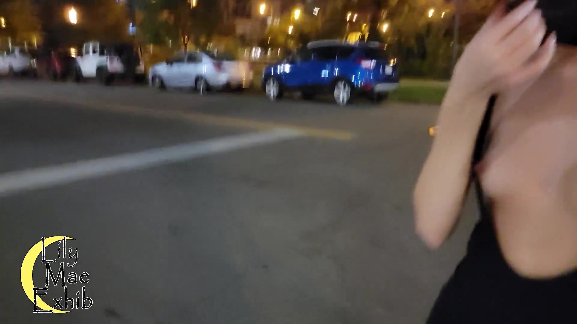 removed top for traffic on a busy downtown street