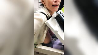 Risky Situations: Selfie photocopying my tits in the office #2