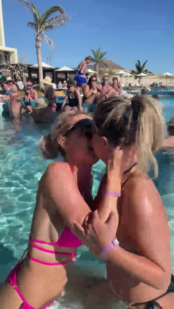 We just wanted to cause a scene at the pool in Cabo