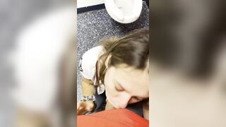 Risky Situations: Got horny during the game so I went into the bathroom and sucked some dick♥️♥️ #3