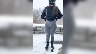 Throwback to when I had camel toe in the snow