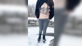 Risky Situations: Throwback to when I had camel toe in the snow #4