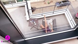 Caught Public Sex: Neighbour's Daughter Likes to Masturbate on Balcony. this Time i got Her! #2