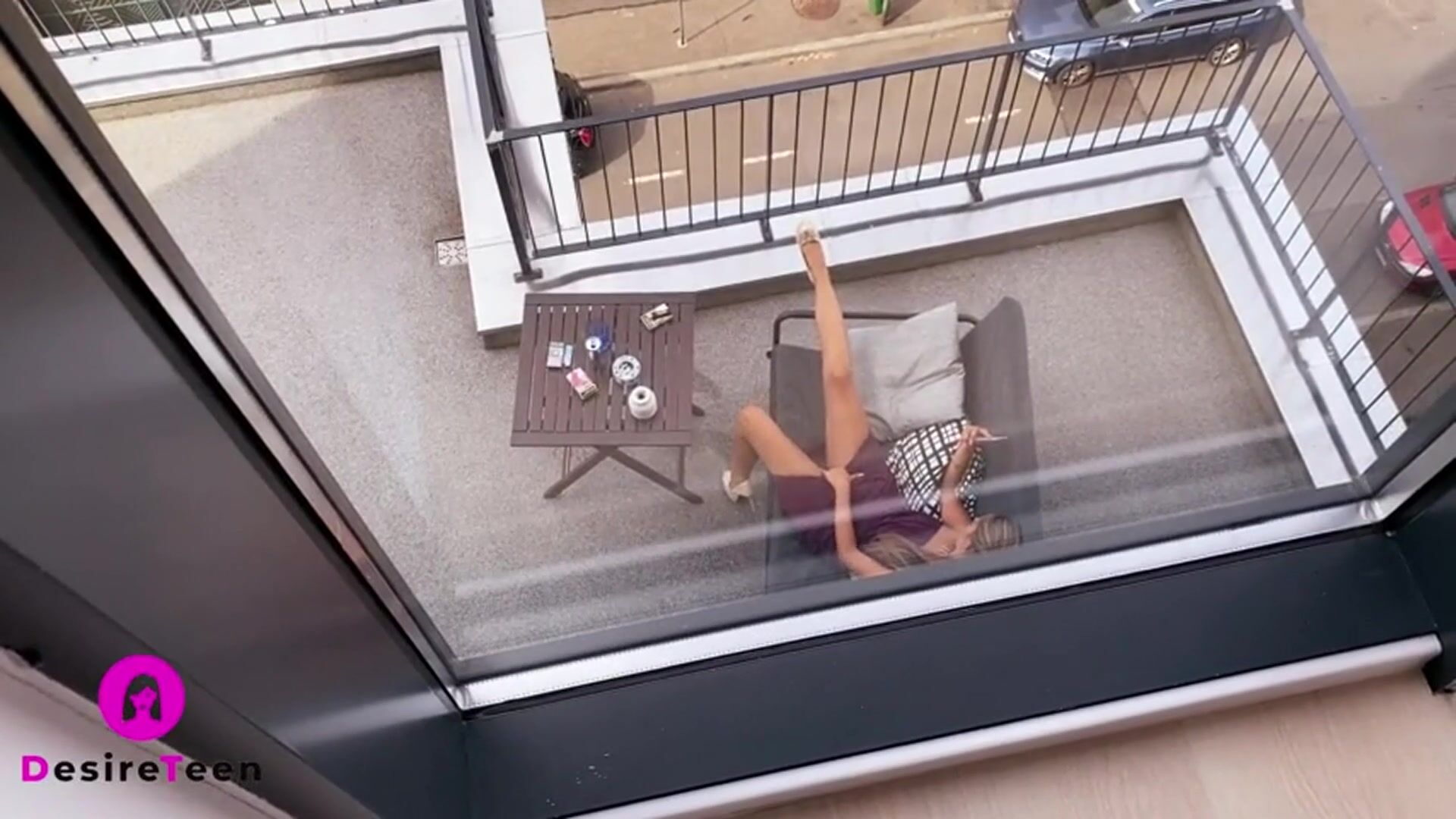 Neighbour's Daughter Likes to Masturbate on Balcony. this Time i got Her!