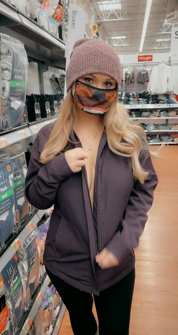 Checking out the bulges on the men’s underwear aisle ????