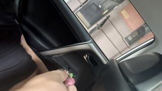 Risky Situations: Footjob in the car while people walk by #2