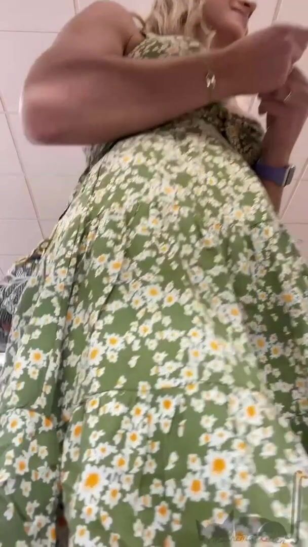 The store was super crowded but I still insisted on showing off my holes for you :)