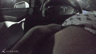 Risky Situations: Was riding my hubby at a Tesla Supercharger and this guy pulls up right as I was getting creampied ♥️♥️ #4