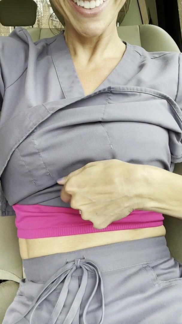 A tit flash is a cumming of age for a nurse