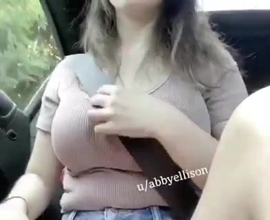 Sometimes you just gotta pop a titty out on the drive. Hope nobody in the oncoming saw ;)