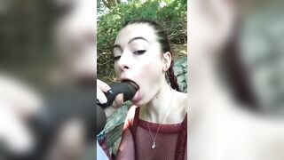 Risky Situations: Sucking her boyfriend's dick on their hike #3