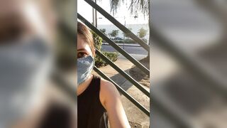 Risky Situations: Hoping to get some stares flashing on the stairs #2