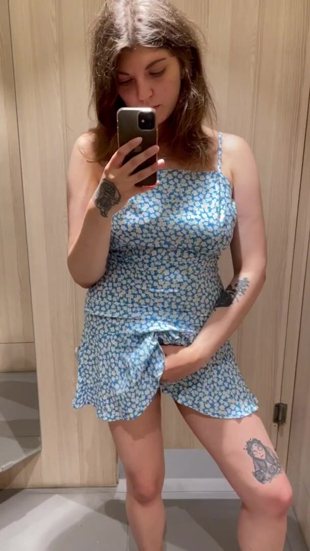 In dressing room