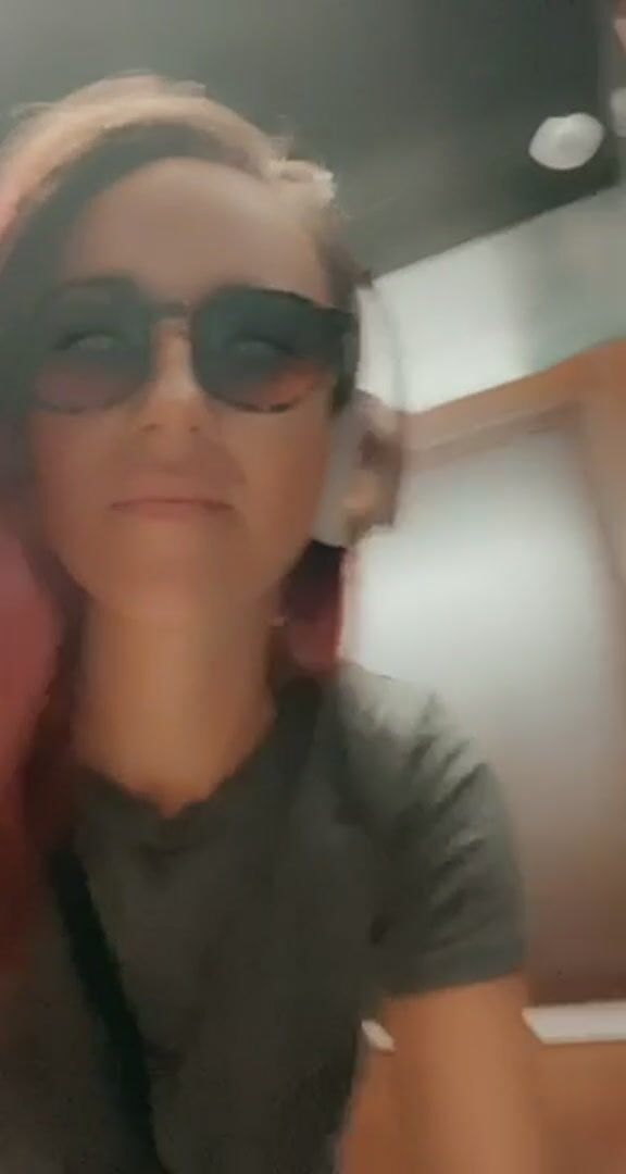 Trying to play with my pussy before the doors to this elevator opened, what a rush