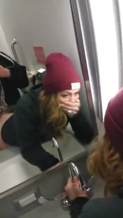 She is trying her best to keep it in