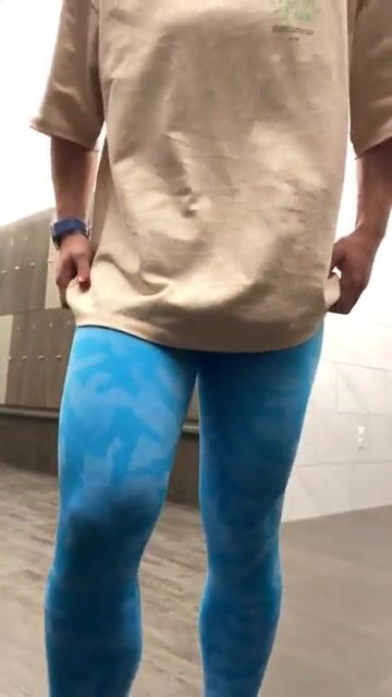 I couldn’t resist touching myself… till I realized the whole spin class was walking in ????