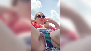 don't tell my dad what I did on his pontoon