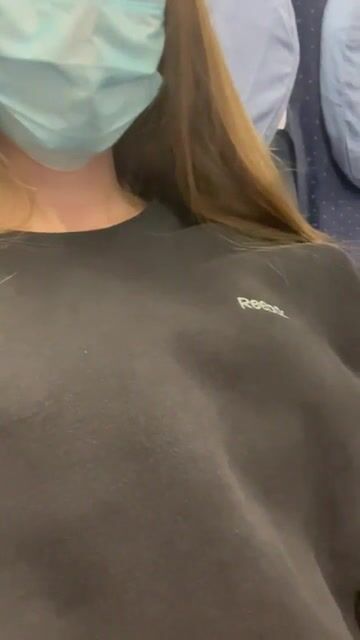 The woman next to me smirked at me when she left the train. Probably liked my boobies ????
