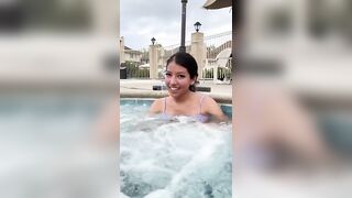 Risky Situations: Dared to take off my bikini in the community hot tub #2