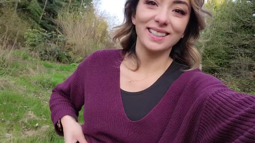 Walking through the park. Got caught earlier
