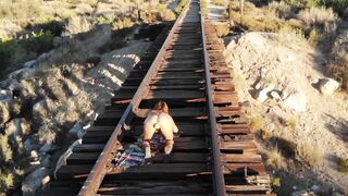 Risky Situations: Don't worry guys, no trains on these tracks. I think my drone pilot is getting better! #2