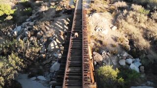 Risky Situations: Don't worry guys, no trains on these tracks. I think my drone pilot is getting better! #3