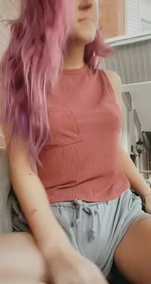 The neighbors might think I’m smiling to say hello, but I’m actually touching myself