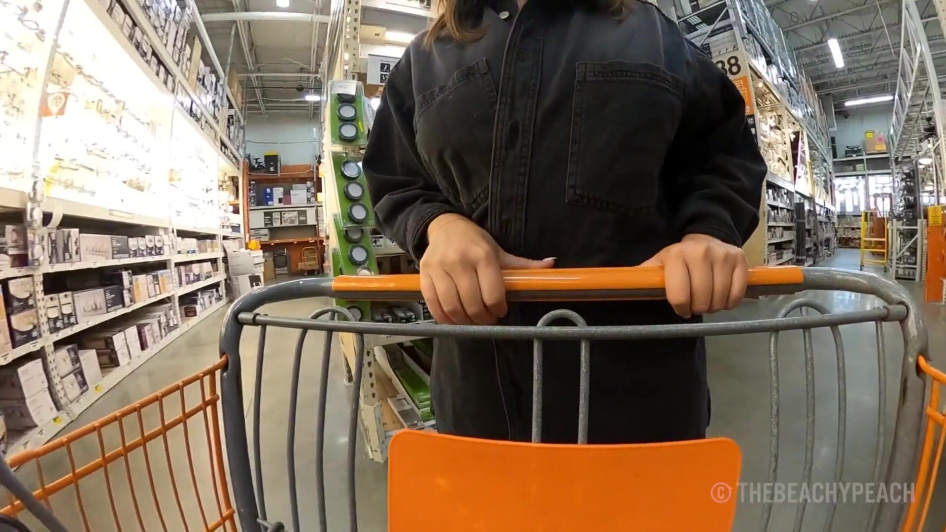 I almost opened my dress right before I heard them coming around the corner