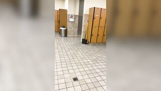 Gym locker room
