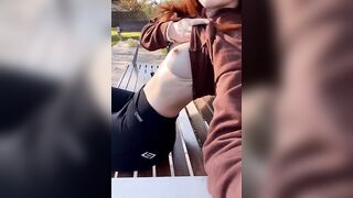 Public Nudity: Showing my boobs at my apartment’s dog park… again #2