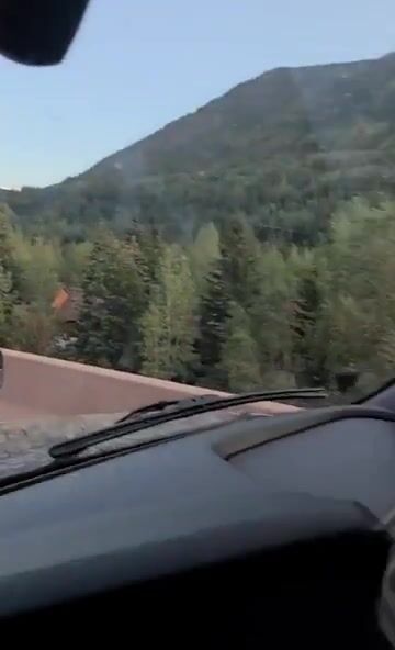 [F] Stuck in traffic. Wonder if they can see us thru their mirrors.