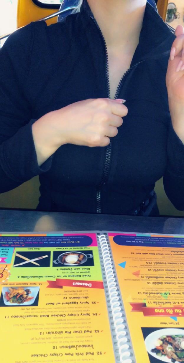 I got a little hot in the restaurant