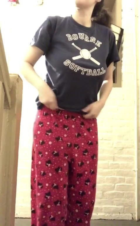 Stripping off my pjs and leaving them behind in the stairway