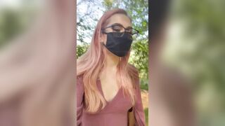 Someone messaged me daring me to walk around a public park with my tits out ..here ya go!