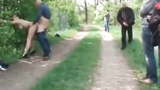 Sex In Front of Others: Public park sex #3