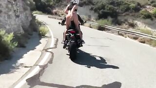 Sex In Front of Others: Dildo motorcycle #3