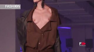 Runway Nudity: Cutie at Vivienne Westwood Spring 2020 Showing Off Her Bosoms #3