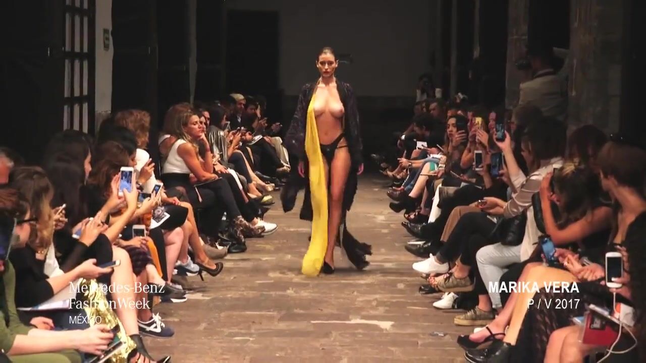 Alejandra Guilmant Topless at a runway