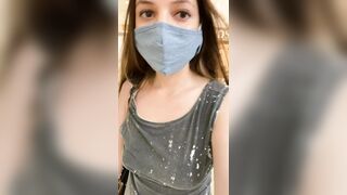 Just giving you a quick peek up my skirt while I'm out shopping ;)