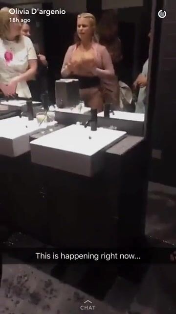 Drunk slut in a club