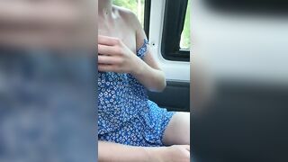 Getting Naked in Public: Flashed my tits on the bus for the first time ♥️♥️ #3