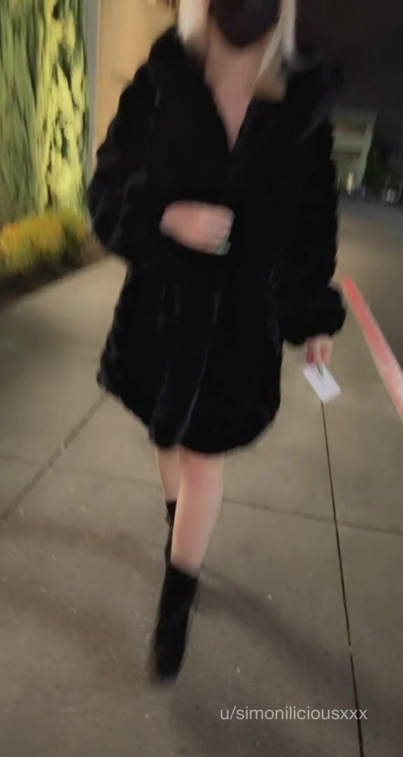 Flaunting my coat... and flashing what's underneath it