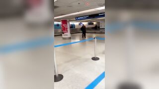 Florida woman strip walks in airport