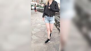 Secretly flashing behind this couple got my heart pounding!