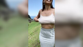 Take a good look at me dropping my titties!