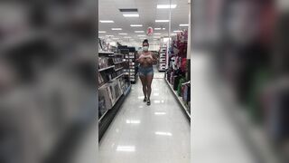 Getting Naked in Public: Tits out in Target #2